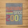 Awesome Since 2007 14Th Birthday Retro Fleece Blanket