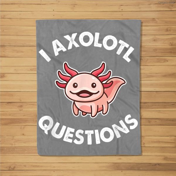 Axolotl Gift Fleece Blanket