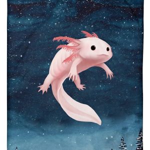 Axolotl Pink Blanket