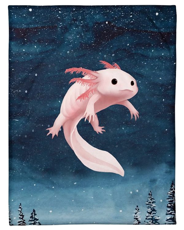 Axolotl Pink Blanket