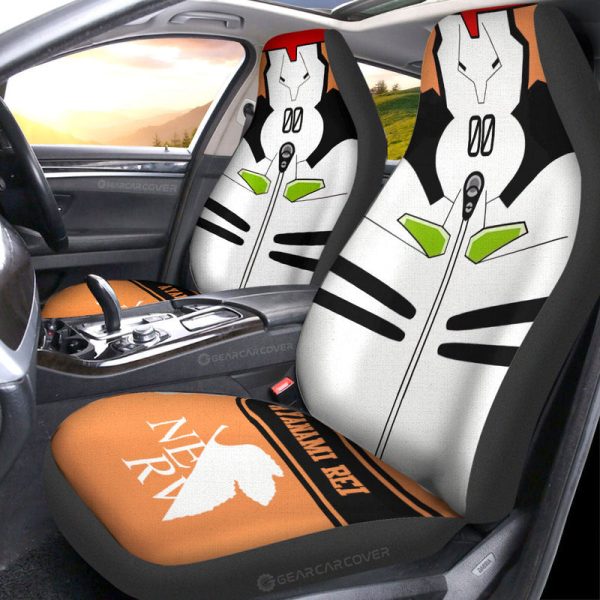 Ayanami Rei Car Seat Covers Custom NGE Car Interior Accessories