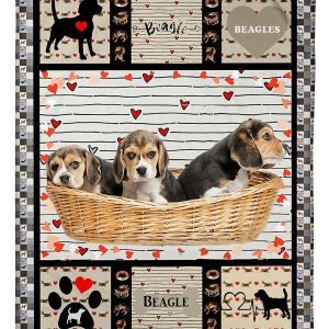 Baby Beagle Love Blanket