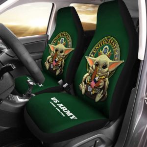 Baby Yoda U.S Army Car Seat Covers Custom Car Accessories