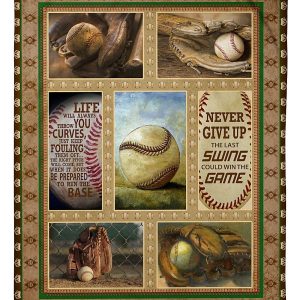 Baseball Never Give Up Blanket