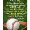 Baseball To My Son Blanket