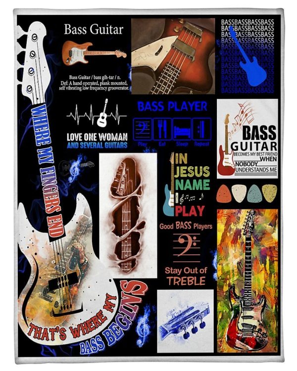 Bass Guitar Blanket