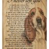 Basset  Hound I Never Left You Blanket