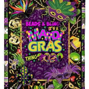 Beads And Bling Mardi Gras 2020 Blanket