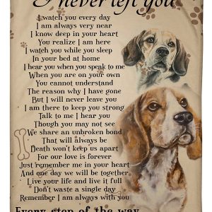 Beagles I Never Left You Blanket