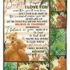 Bear To My Daughter Forget Love You Blanket