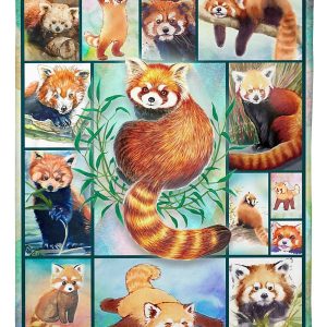 Beautiful Red Panda Art Blanket