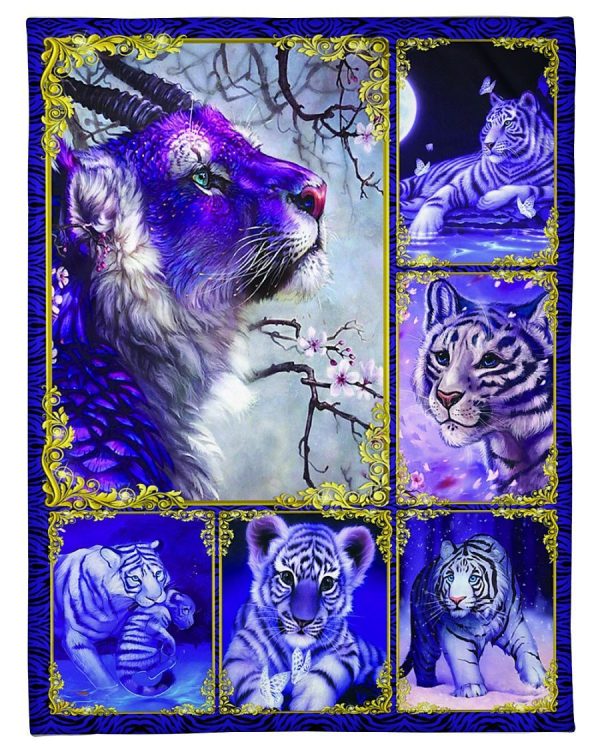 Beautiful Tiger Fantasy Blanket