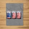 Beer American Flag 4Th Of July Men Women Merica Usa Fleece Blanket