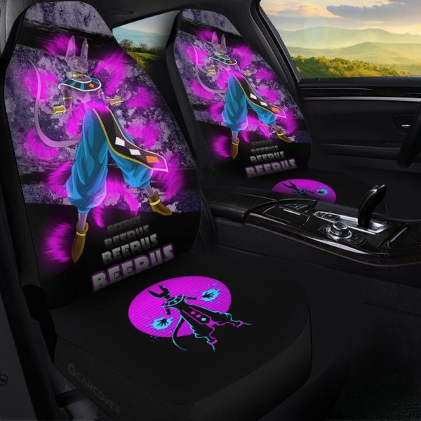 Beerus Car Seat Covers Custom Anime Dragon Ball Car Interior Accessories