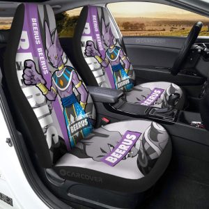 Beerus Car Seat Covers Custom Dragon Ball Anime Car Accessories