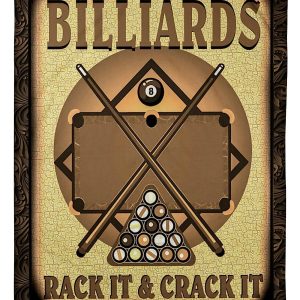 Billiards Rack It And Crack It Blanket