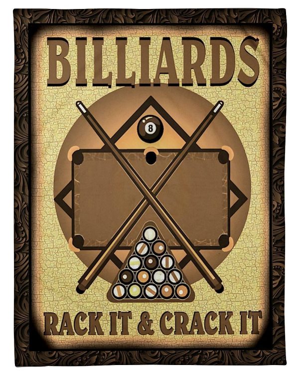 Billiards Rack It And Crack It Blanket