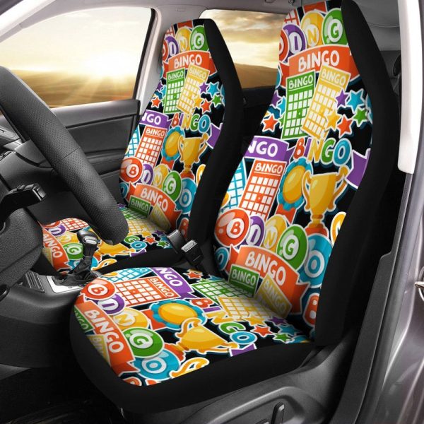 Bingo Car Seat Covers Custom Gift Idea