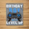 Birthday Boy Time To Level Up Video Game Birthday Gamer Gift Fleece Blanket