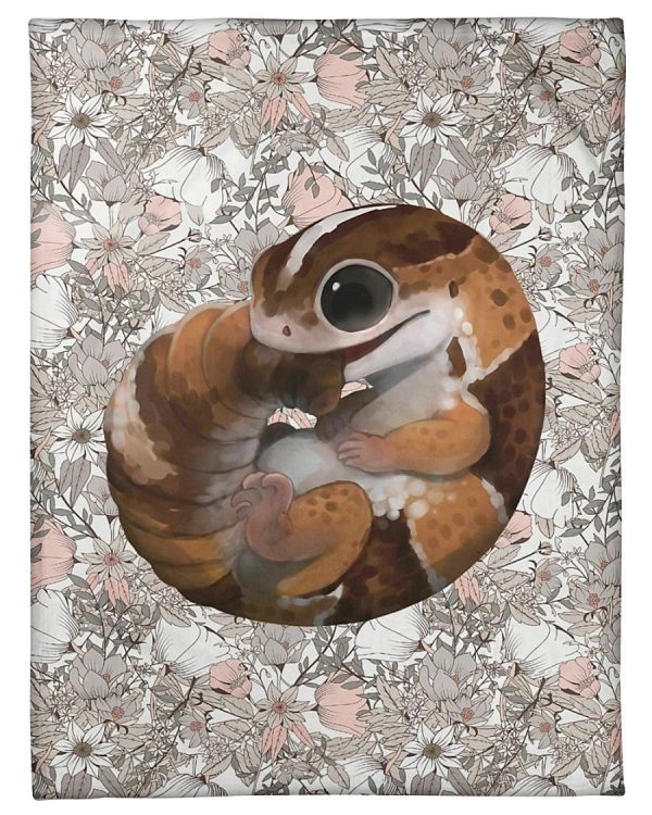 Biting Tail African Fat Tail Gecko Blanket