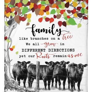 Black Angus Family Blanket