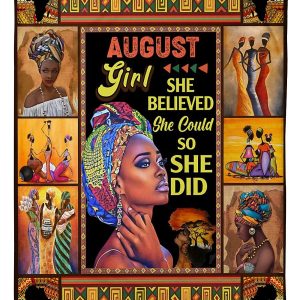 Black August Girl DZ Blanket