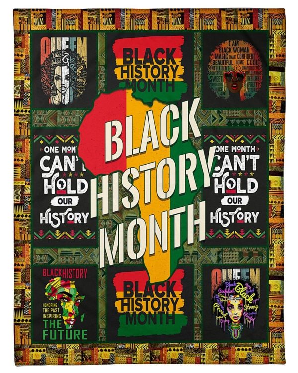 Black History Month Black Queen NT Blanket