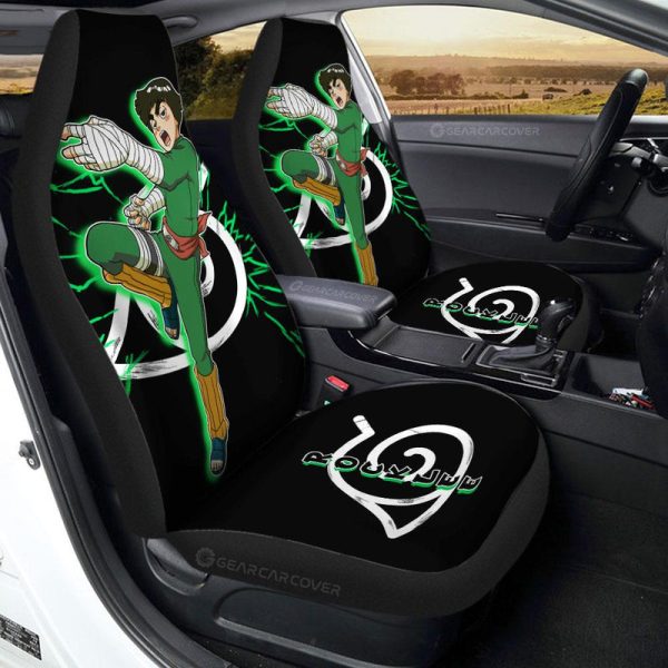 Black Rock Lee Car Seat Covers Custom Anime