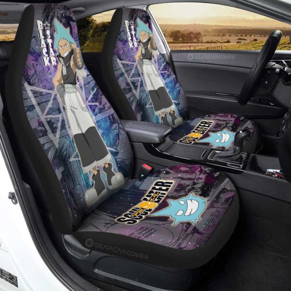 Black Star Car Seat Covers Custom Manga Galaxy Style