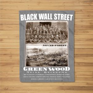 Black Wall Street – Vintage History Before And After Photos Fleece Blanket