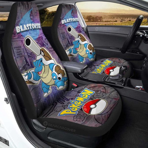 Blastoise Car Seat Covers Custom Galaxy Manga Style