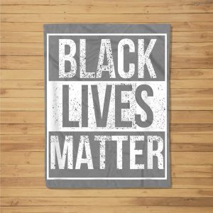 Blm – Distressed Black Lives Matter Fleece Blanket