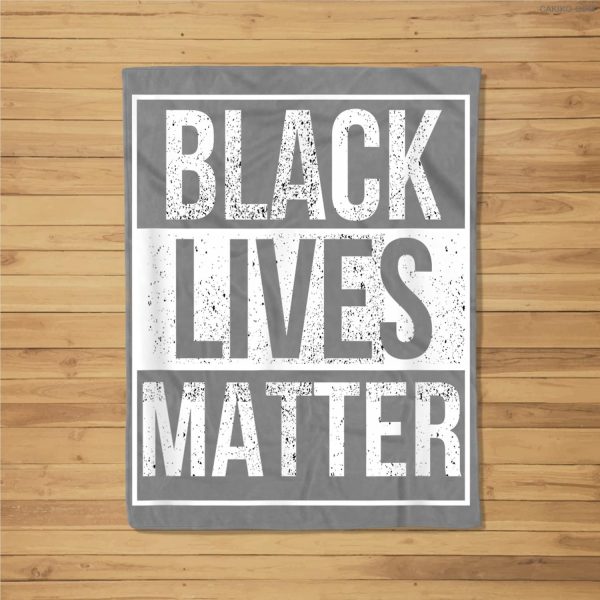 Blm – Distressed Black Lives Matter Fleece Blanket