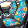 Blue Donuts Car Seat Covers Custom Girly Pattern Car Accessories