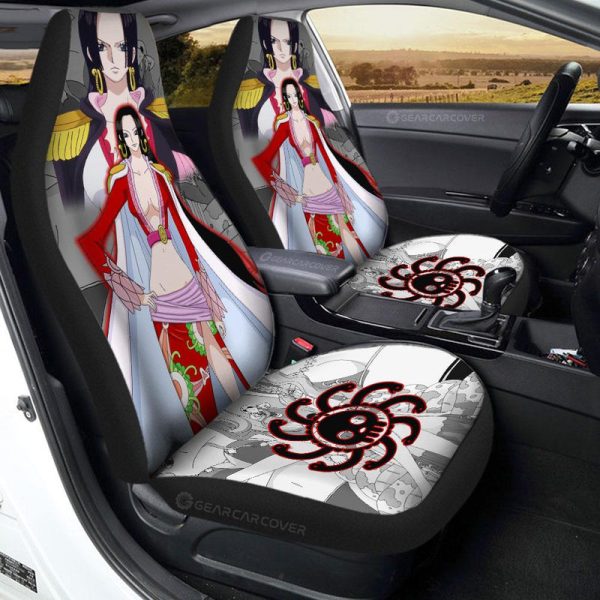 Boa Hancock Car Seat Covers Custom Anime One Piece Car Interior Accessories