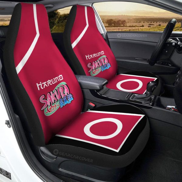 Boruto Sakura Uniform Car Seat Covers Custom Anime Car Interior Accessories