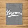 Braves Mascot Vintage Sports Name Design Fleece Blanket