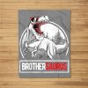 Brothersaurus Boys Rex Birthday Party Dinosaur Brother Fleece Blanket