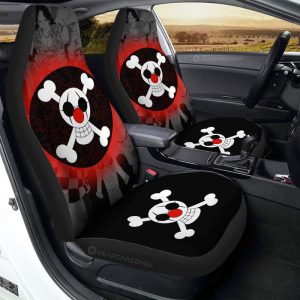 Buggy Pirates Flag Car Seat Covers Custom One Piece Anime Car Accessories