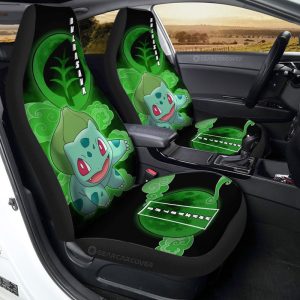 Bulbasaur Car Seat Covers Custom Anime Car Accessories For Anime Fans