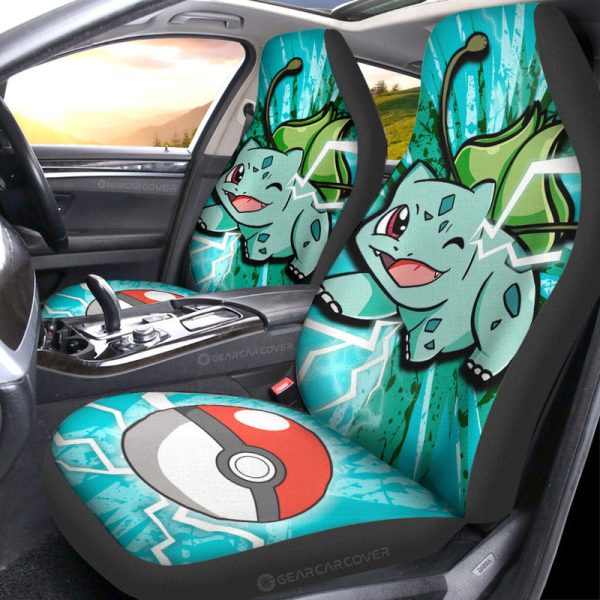 Bulbasaur Car Seat Covers Custom Car Accessories For Fans