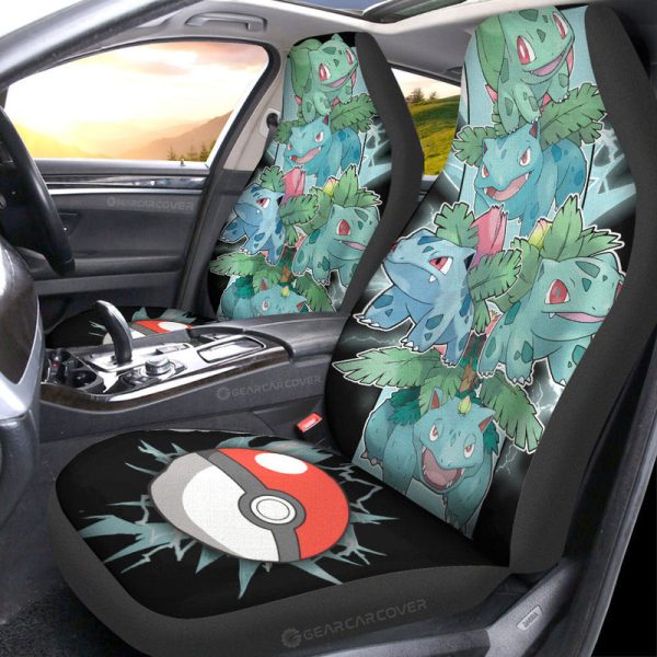 Bulbasaur Car Seat Covers Custom Car Accessories For Fans