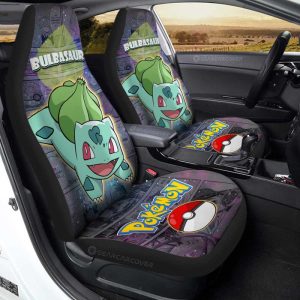 Bulbasaur Car Seat Covers Custom Galaxy Manga Style