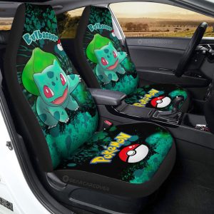 Bulbasaur Car Seat Covers Custom Tie Dye Style Car Accessories