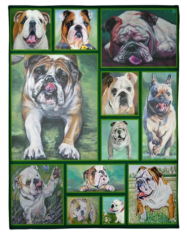 Bulldog Art Blanket