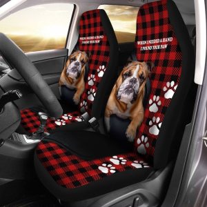 Bulldog Car Seat Covers Custom Dog Lover Car Accessories