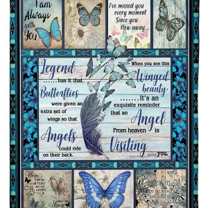 Butterfly Angel From Heaven Blanket