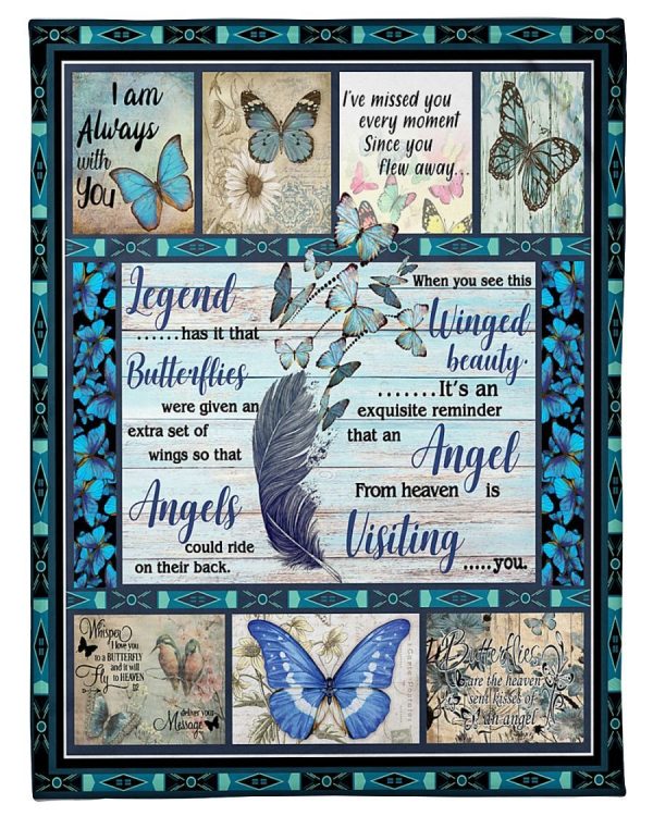 Butterfly Angel From Heaven Blanket