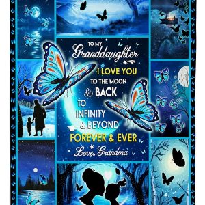 Butterfly I Love You Blanket