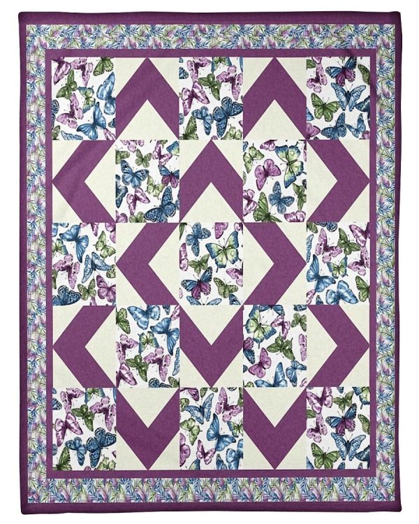 Butterfly Purple Pattern Blanket